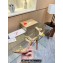 Christian Louboutin Heel 10cm Just Chain Leather Slide Sandals Gold