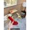 Christian Louboutin Heel 10cm Just Chain Leather Slide Sandals Gold