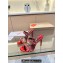 Christian Louboutin Heel 10cm Just Chain Leather Slide Sandals Red