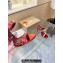 Christian Louboutin Heel 10cm Just Chain Leather Slide Sandals Red