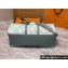 Louis Vuitton Monogram Aquagarden canvas Keepall Bandoulière 50 Bag M22570 Crystal Blue 2023