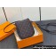 Louis Vuitton Monogram Pochette Cancun Pouch Bag M60018 Denim Coffee 2023