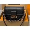 Louis Vuitton Calfskin Dauphine MM Bag M22276 Black 2023