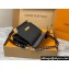 Louis Vuitton Calfskin Dauphine MM Bag M22276 Black 2023