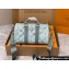 Louis Vuitton Monogram Aquagarden canvas Keepall Bandoulière 25 Bag M22527 Crystal Blue 2023