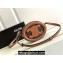 Celine CROSSBODY OVAL PURSE cuir triomphe in Triomphe canvas and calfskin Tan 101703