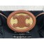 Celine CROSSBODY OVAL PURSE cuir triomphe in RAFFIA EFFECT TEXTILE AND CALFSKIN Natural / Tan 101703