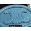 Celine CROSSBODY OVAL PURSE cuir triomphe in SMOOTH CALFSKIN 101703 Blue