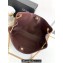 Celine NEWSPAPER CHAIN BAG TRIOMPHE SOFT in SUPPLE CALFSKIN 114253 Chestnut
