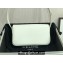 Celine SHOULDER BAG triomphe in Shiny calfskin 194143 White