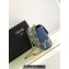 Celine CHAIN SHOULDER BAG triomphe in Denim with triomphe 197993 Navy Blue