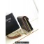 Celine WALLET ON CHAIN triomphe Bag in TRIOMPHE CANVAS and calfskin 10J733 Tan