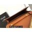 Celine WALLET ON CHAIN triomphe Bag in TRIOMPHE CANVAS and calfskin 10J733 Tan