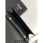 Celine WALLET ON CHAIN triomphe Bag in Shiny calfskin 10J733 Black/Gold