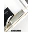 Celine WALLET ON CHAIN triomphe Bag in Shiny calfskin 10J733 White/Gold