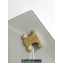 Celine WALLET ON CHAIN triomphe Bag in Shiny calfskin 10J733 White/Gold