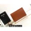 Celine WALLET ON CHAIN triomphe Bag in Shiny calfskin 10J733 Tan