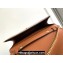 Celine WALLET ON CHAIN triomphe Bag in Shiny calfskin 10J733 Tan