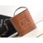 Celine MINI BUCKET CUIR TRIOMPHE Bag in SMOOTH CALFSKIN 10L433 Brown