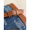 Celine MINI BUCKET CUIR TRIOMPHE Bag in Denim with triomphe 10L433