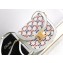 Celine BESACE CLEA BAG in TRIOMPHE Canvas and Calfskin 110413 Blue/Red