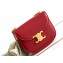 Celine CHAIN BESACE CLEA BAG in Shiny calfskin 110413 Red