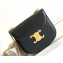Celine CHAIN BESACE CLEA BAG in Shiny calfskin 110413 Black/Gold