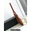 Celine WILTERN CLUTCH BAG TRIOMPHE SOFT in Crocodile Embossed Suede Calfskin 113673 Brown