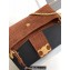 Celine WILTERN CLUTCH BAG TRIOMPHE SOFT in Crocodile Embossed Suede Calfskin 113673 Brown