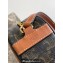 Celine OVAL BAG CUIR TRIOMPHE in Triomphe canvas and calfskin Tan 198603