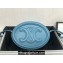 Celine OVAL BAG CUIR TRIOMPHE in SMOOTH CALFSKIN 198603 Blue