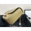 Celine CHAIN SHOULDER BAG triomphe in Shiny calfskin 197993 Olive Green