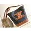 Celine SMALL BUCKET CUIR TRIOMPHE Bag in TRIOMPHE Canvas and Calfskin Tan 198243