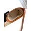 Celine SMALL BUCKET CUIR TRIOMPHE Bag in STRIPED TEXTILE AND CALFSKIN Beige 198243