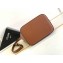 Celine SMALL BUCKET CUIR TRIOMPHE Bag in SMOOTH CALFSKIN WITH TRIOMPHE EMBROIDERY Tan 198243