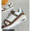 Louis Vuitton Men's LV Trainer Sneakers Top Quality Brown 2023