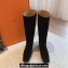 Hermes Finale boots in goatskin Suede Black 2023
