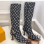 Louis Vuitton Heel 6.5cm Sparkle High Boots Denim Black 2023