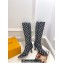 Louis Vuitton Heel 6.5cm Sparkle High Boots Denim Black 2023