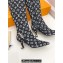 Louis Vuitton Heel 6.5cm Sparkle High Boots Denim Black 2023