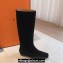 Hermes Finale boots in goatskin Suede Black 2023