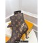 Louis Vuitton Heel 6.5cm Sparkle Ankle Boots Monogram Canvas 2023