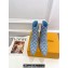 Louis Vuitton Heel 6.5cm Sparkle Ankle Boots Denim Blue 2023