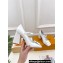 Louis Vuitton Heel 8.5cm Shake mary-jane Pumps Patent White 2023