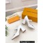 Louis Vuitton Heel 8.5cm Shake mary-jane Pumps Patent White 2023