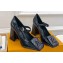 Louis Vuitton Heel 8.5cm Shake mary-jane Pumps Python Pattern Black 2023