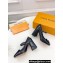 Louis Vuitton Heel 8.5cm Shake mary-jane Pumps Python Pattern Black 2023