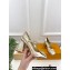 Louis Vuitton Heel 8.5cm Shake mary-jane Pumps Python Pattern Gold 2023