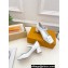 Louis Vuitton Heel 5.5cm Shake mary-jane Pumps Patent White 2023