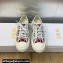 DIOR Walk'n'Dior Platform Low Top Sneakers in White Multicolor Florilegio Embroidered Cotton 2023
